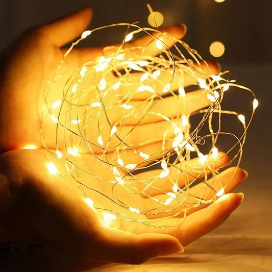 Multi Sized Copper Wire LED String Lights