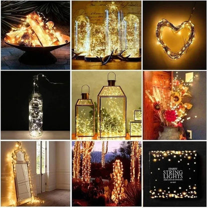 Multi Sized Copper Wire LED String Lights